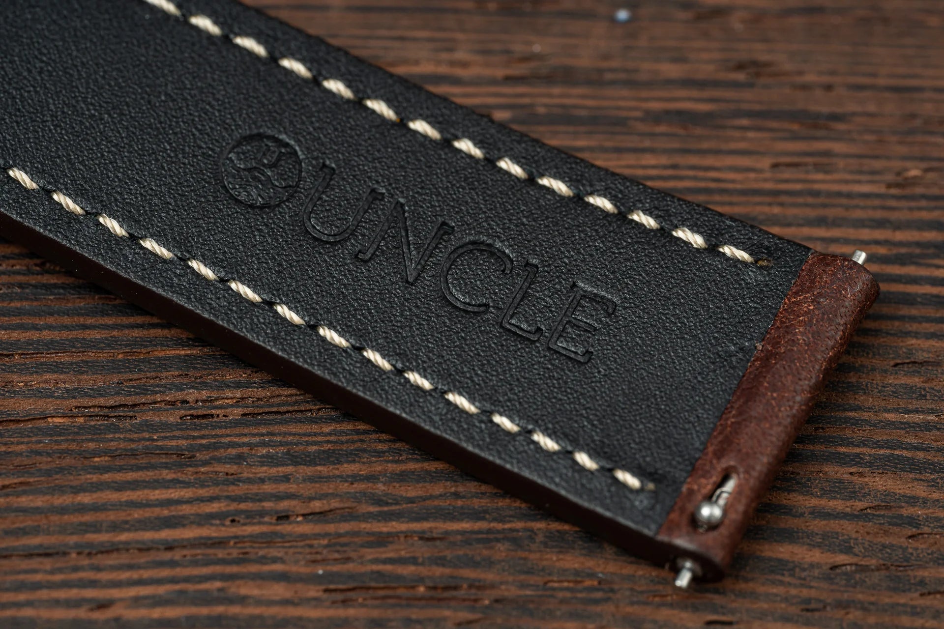 Classic Cowhide Leather Strap - Walnut
