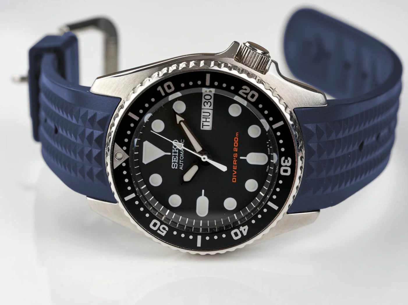 Custom Curved Waffle Strap (Seiko SKX013)