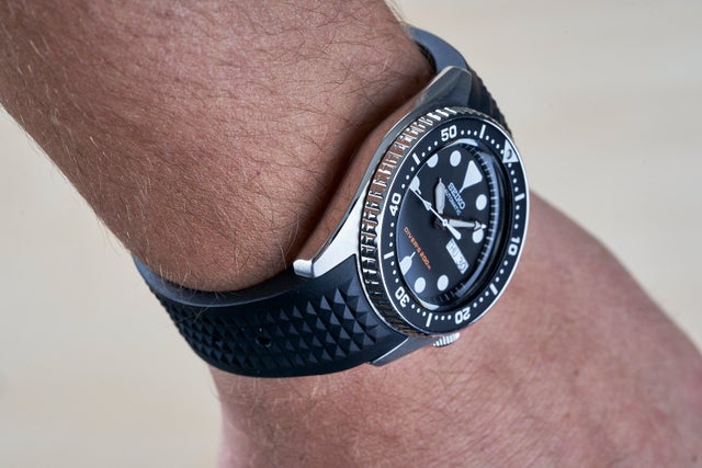 Custom Curved Waffle Strap (Seiko SKX013)
