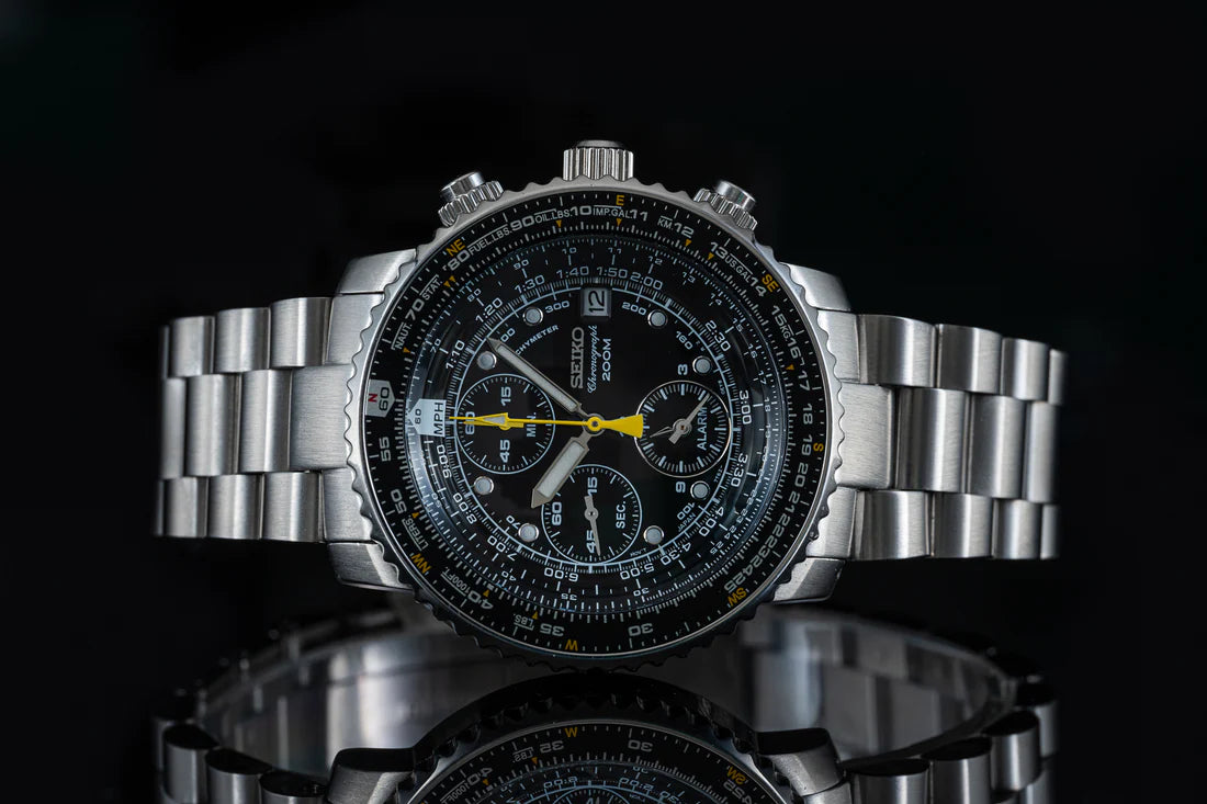 Seiko flightmaster leather best sale strap