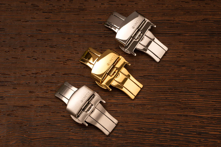 Deployant Clasp for Leather Straps (18/20/22mm)