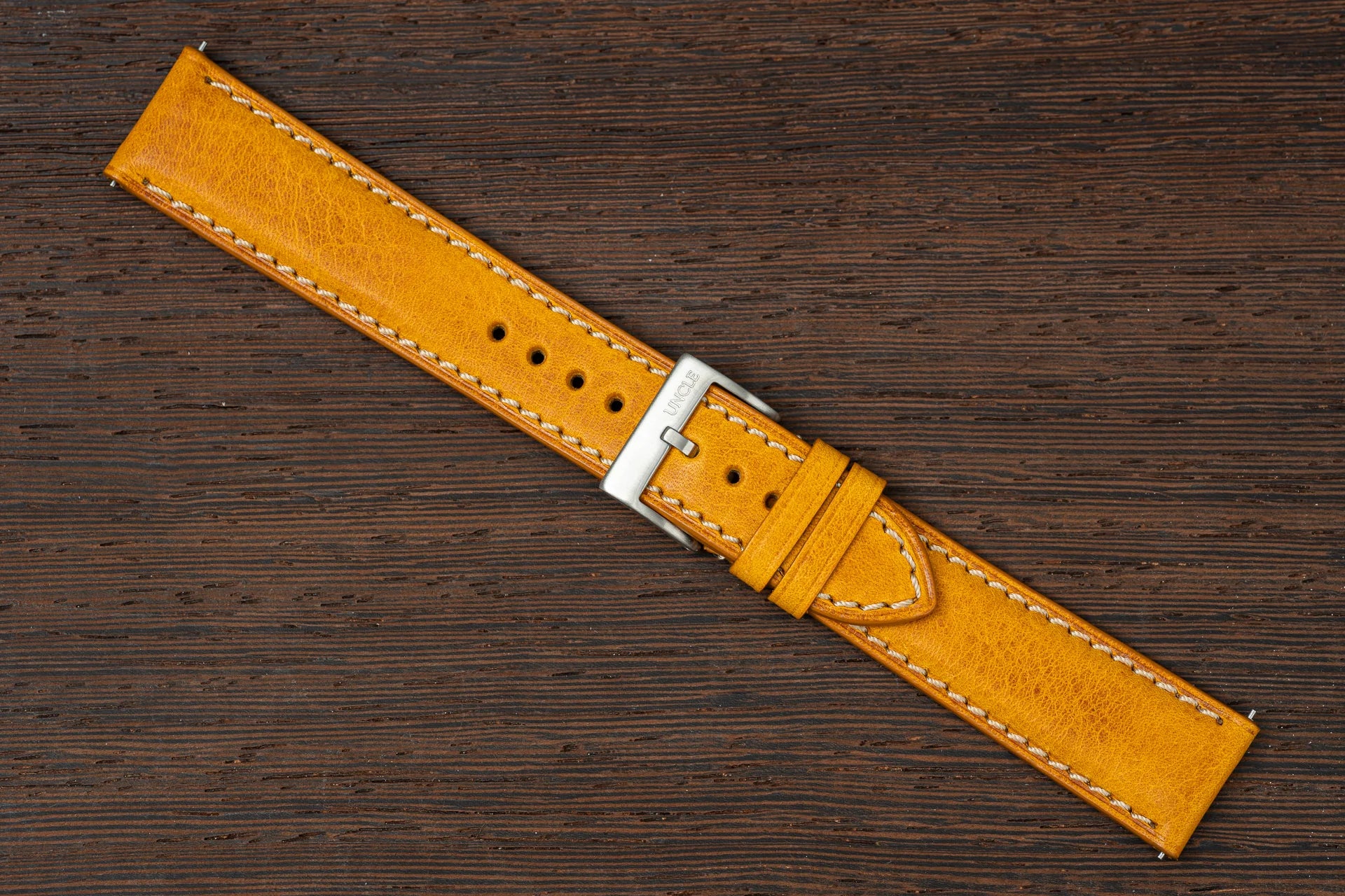 Premium Calfskin Leather Strap - Honey