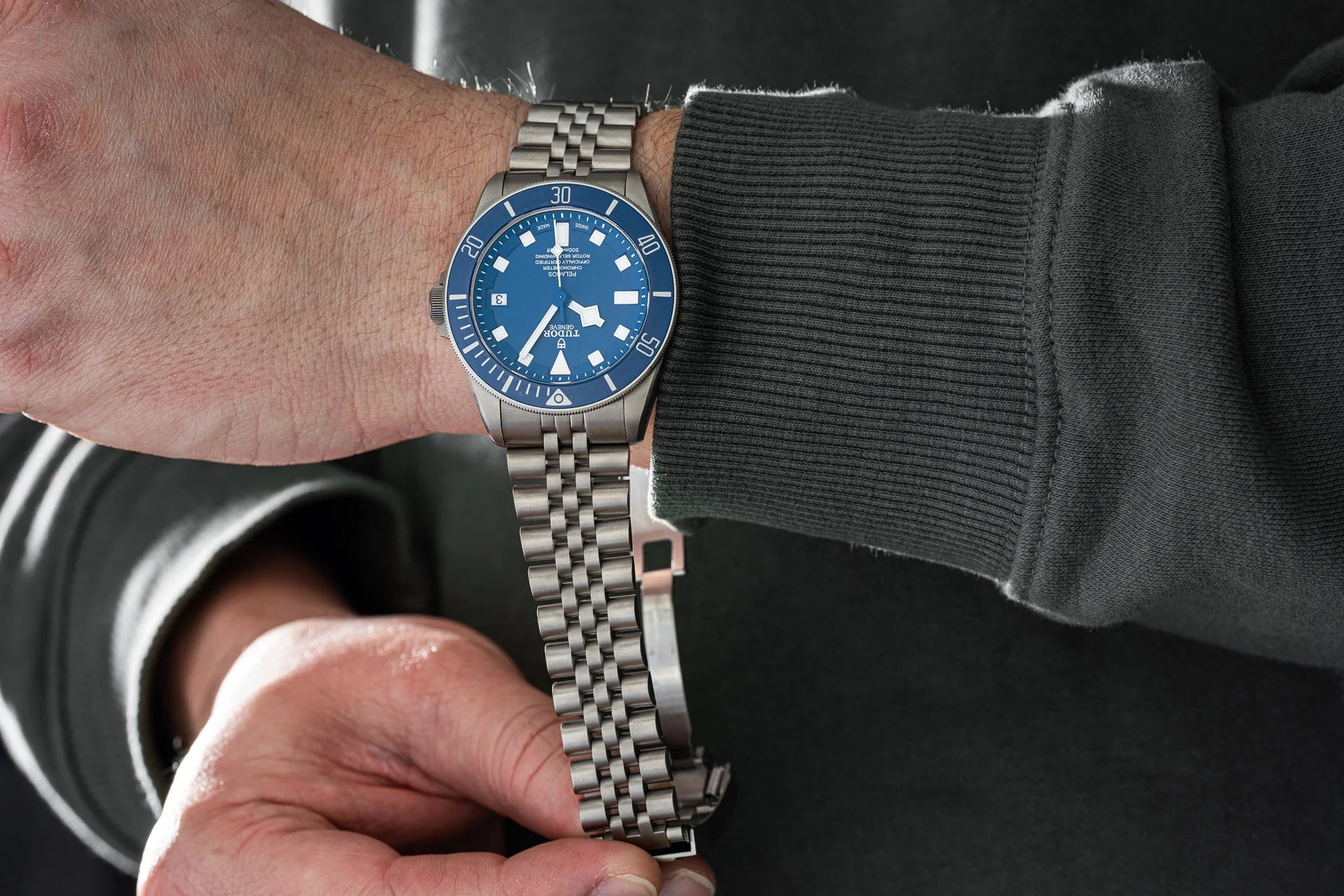 Titanium Executive Bracelet with Clasp Tudor Pelagos 42mm