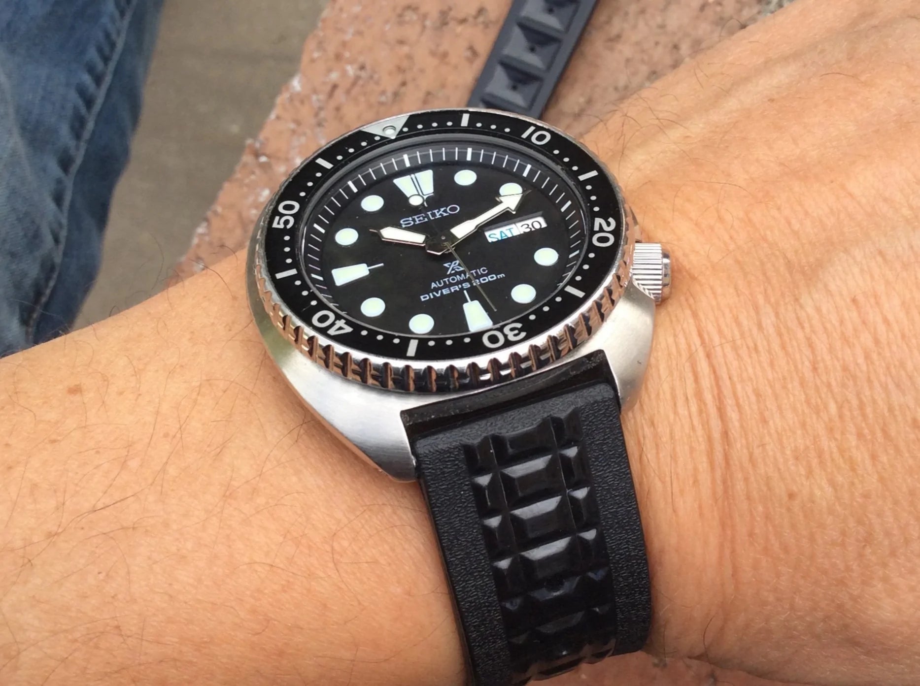 Seiko chocolate bar strap best sale