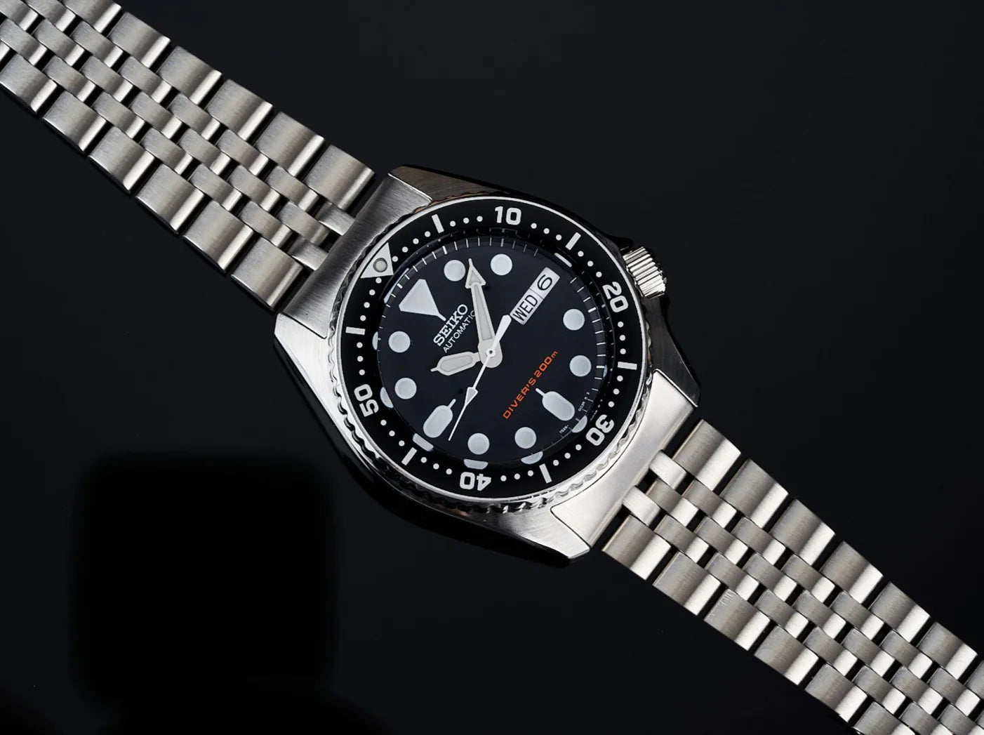 Buy 20mm Endmill 316L Stainless Steel Watch Bracelet for Seiko SKX013,  Brushed V-Clasp Online at desertcartINDIA