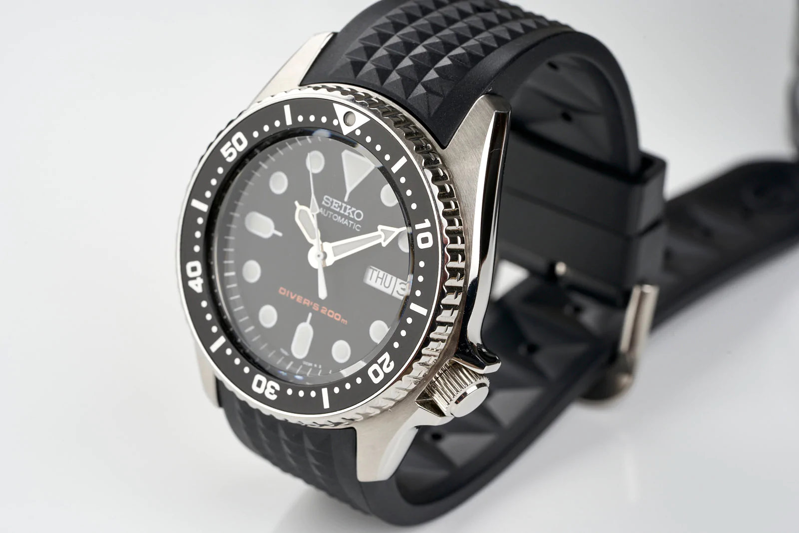 Custom Curved Waffle Strap (Seiko SKX013)